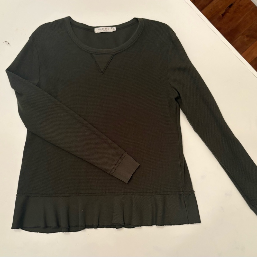 Mododoc Olive Knit Top
